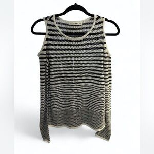 Rag & Bone Black and White Knit Top